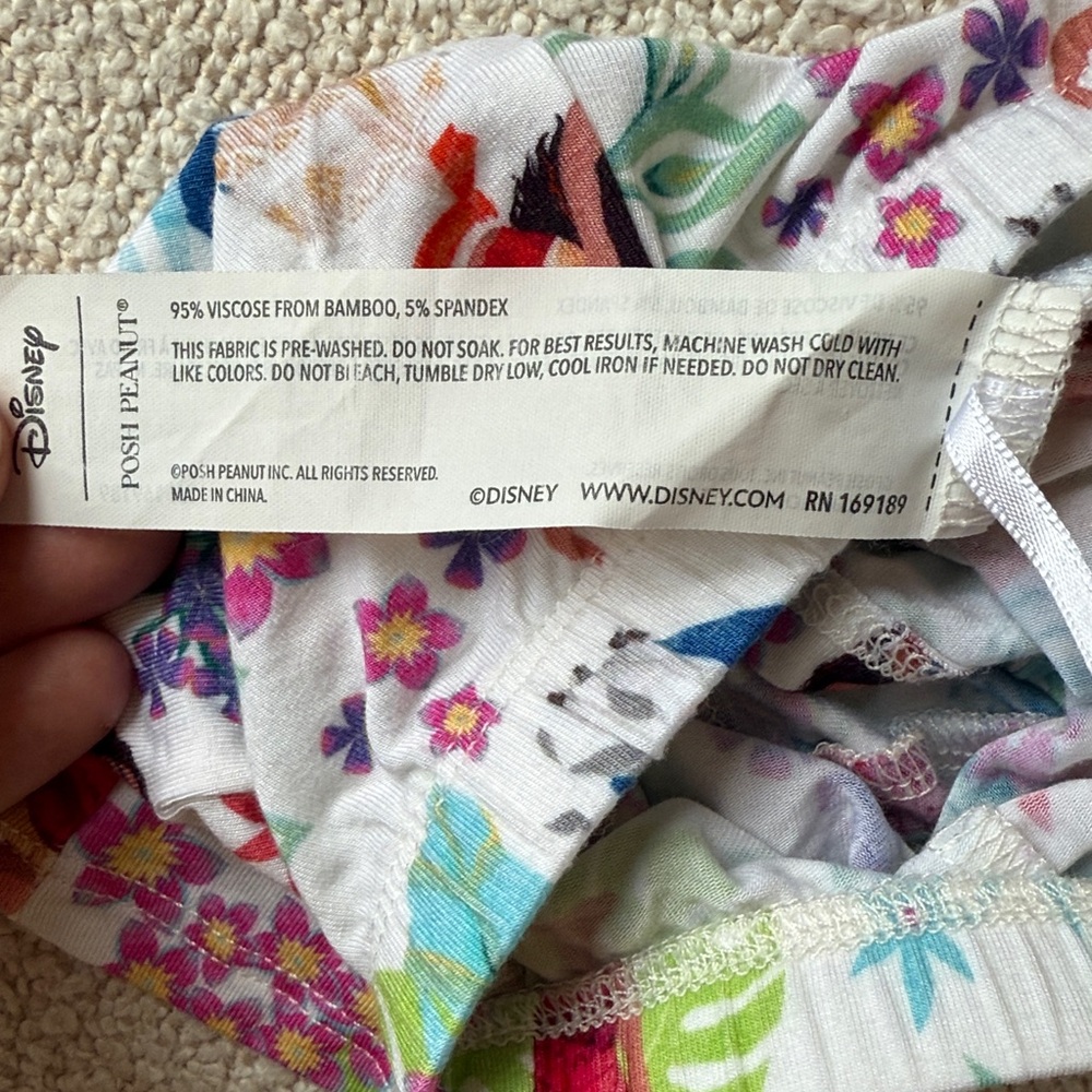 Never worn Posh Peanut Bamboo Viscose Disney Moana baby bike shorts 3-6 months - Picture 5 of 5